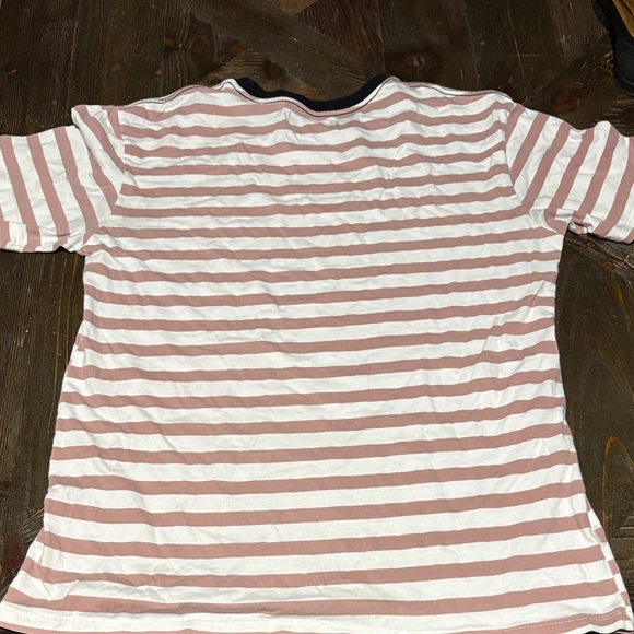PacSun Pink and White Striped Tee - Picture 5 of 6